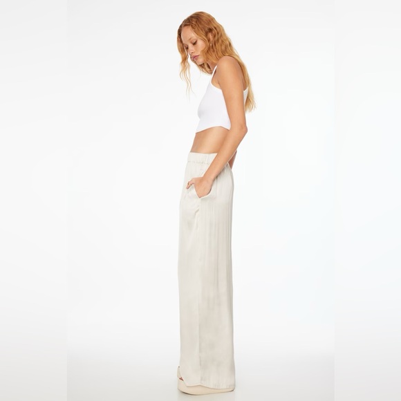 NWT Dynamite Satin Wide Leg Pants - Picture 4 of 5